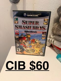 GameCube game $60 CIB (SUPER SMASH BROS. Melee)tested