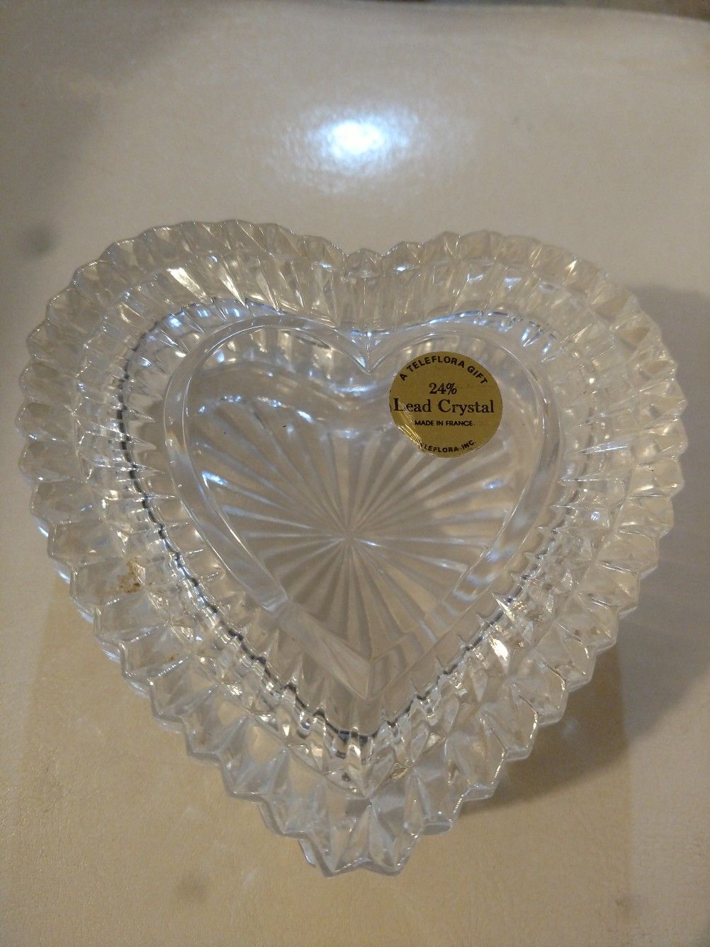 Crystal Heart Trinket Box