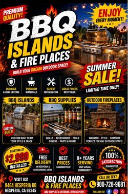 Custom bbq islands