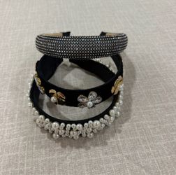 Embellished Headbands Set of 3