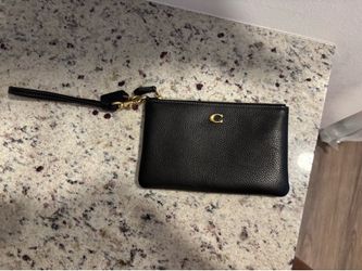 Coach black hand wallet