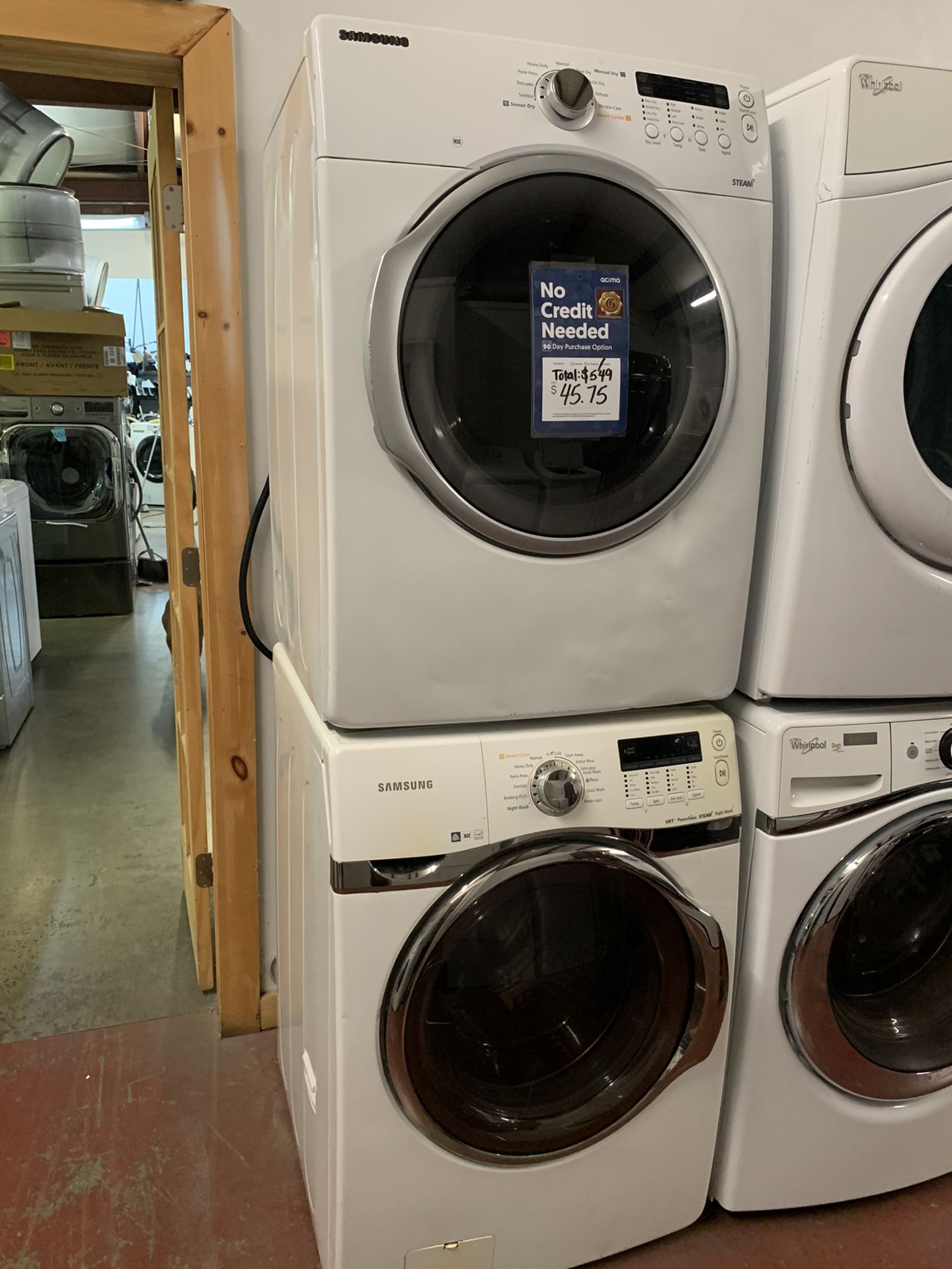 WASHER AND DRYER