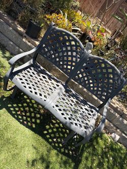 Garden swing metal rustic great shape