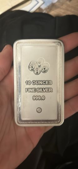 PAMP 10 oz silver bar