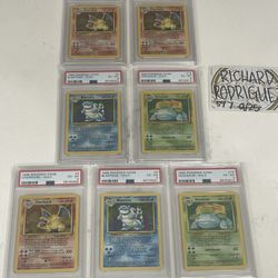 Pokemon Base Trio Holo PSA