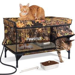 NEW! Heated Cat House Insulated Warm Shelter