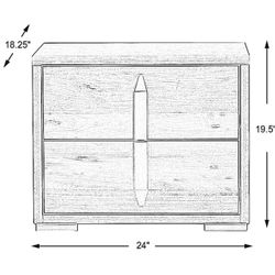 Slope Gray Nightstand 