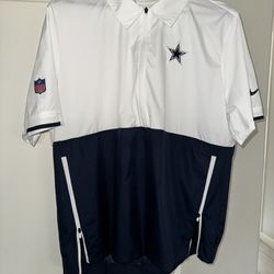 Men’s Dallas Cowboys Coach’s Shirt Jacket 1/4 Zip