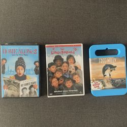 DVD’s Children Movies For Your Kids To Watch & Enjoy  Home Alone 2 Lost In New York  The Little Rascals Mischief Loves Company  Free Willy