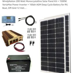 Wendy Nation Solar System RV boat Trailer, Brand New In Box. 350$ OBO. Can Deliver Within Reason 