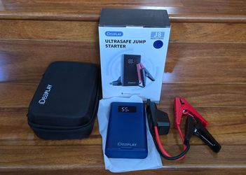 12000mAh 44Wh Portable Car Jump Start, Power Bank, LED Flashlight