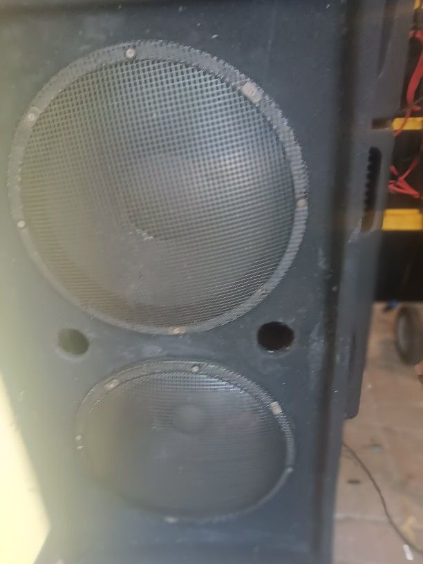 Dual 15inches speakers 