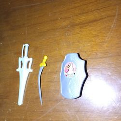 VINTAGE HE-MAN AND GALAXY FIGHTERS ACCESSORIES 