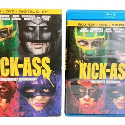 Kick-Ass: Blu-ray + DVD + Digital 3-Disc Set 2010 Nicolas Cage Brand New 