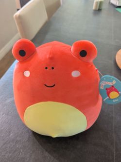 Squishmallows Obu Red Frog Plush