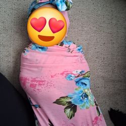 Newborn Wrap With Headband