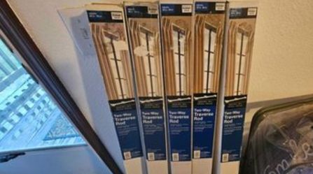 New Two-Way Traverse Rods 5 in a Lot PLEASE READ DESCRIPTION BEFORE BUYING 