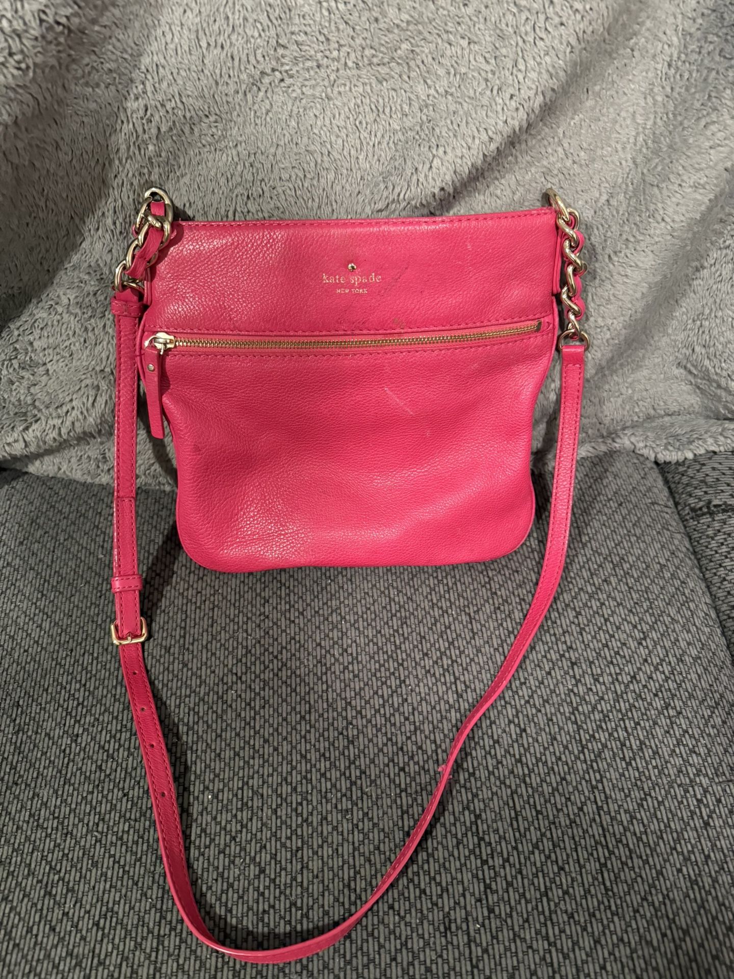 Kate Spade Pink pocketbook shoulder length - 10 inches
