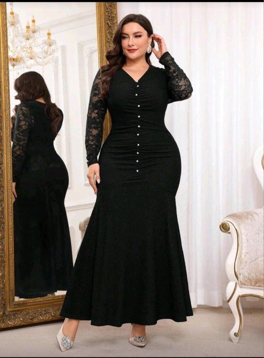 New Black Dress Size 2x 