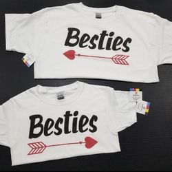 Besties T shirt Mother Daughter Outfits new baby Couple Matching Love Outfit Friends T-shirts