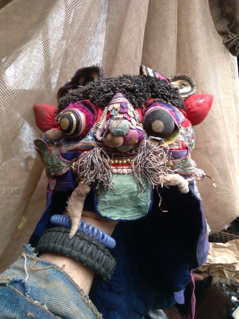 Antique Chinese Tiger Hat