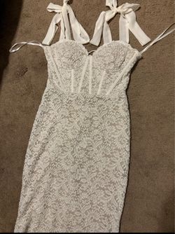 Formal dress (white) wedding, prom, etc.