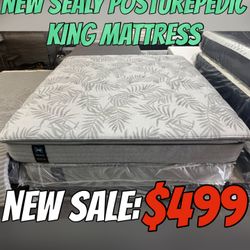NEW SEALY POSTUREPEDIC KING MATTRESS 