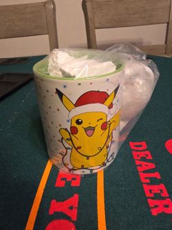 Brand New Pokemon Pikachu With Santa Hat Christmas Holiday Ceramic Mug Cup 14 oz