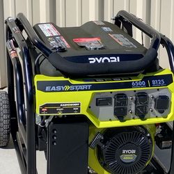 Brand New RYOBI 6,500-Watt Gasoline Powered Portable Generator with CO Shutdown Sensor