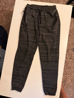 Gray Marled Jogger Sweatpants with Zip Pockets Size Small