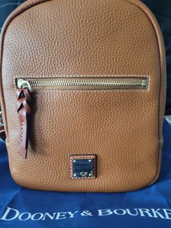 dooney & bourke pebble leather small ronnie backpack Women's Grain Zip Pod in Caribbean Blue If you dont have a backpack in your handbag rotation Pebble Grain Small Ronnie Backpack