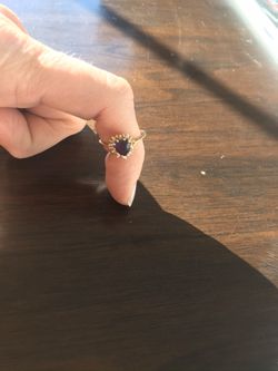 Amethyst ring... diamonds