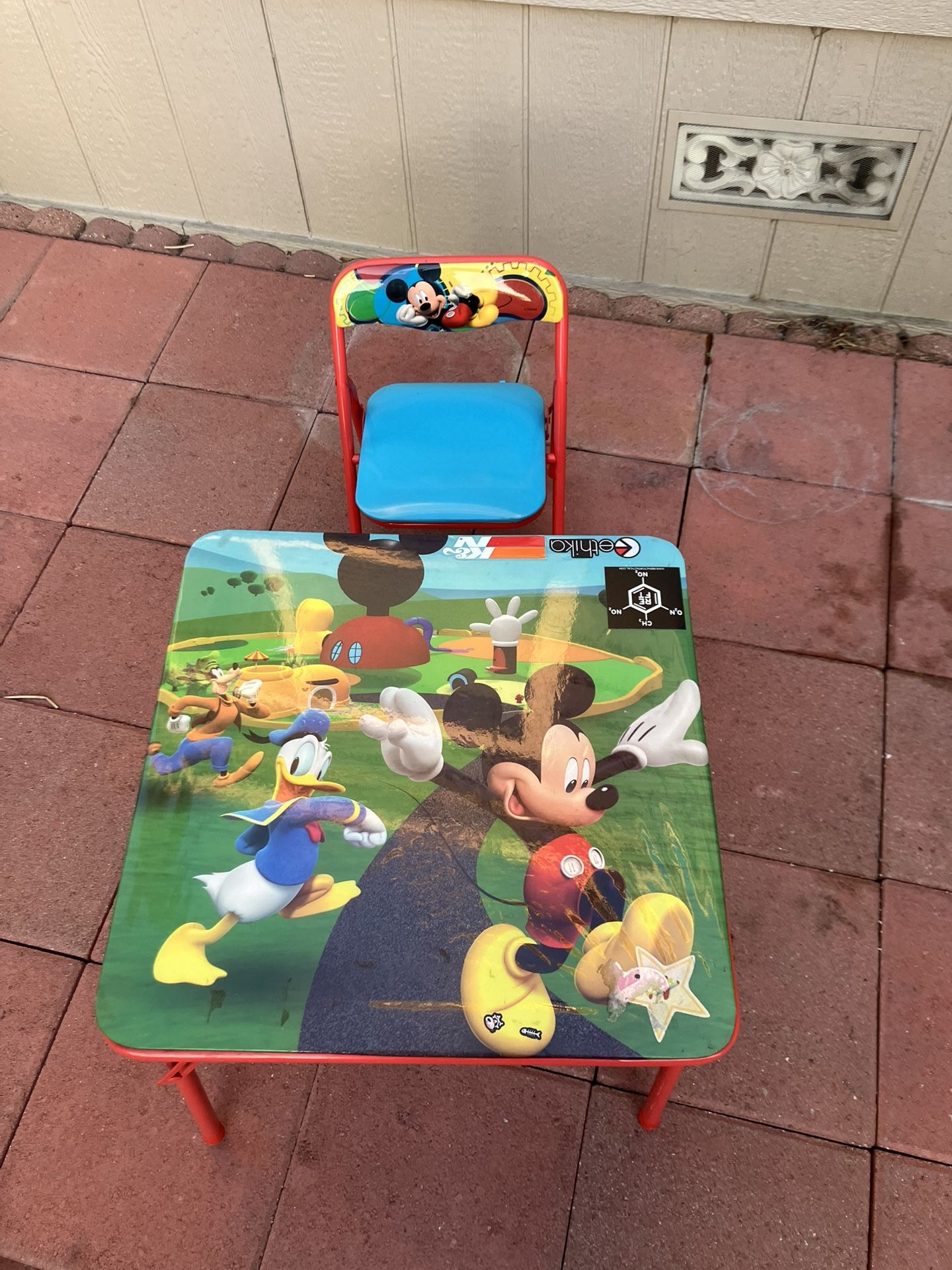 Kids Mickey Table And Chair