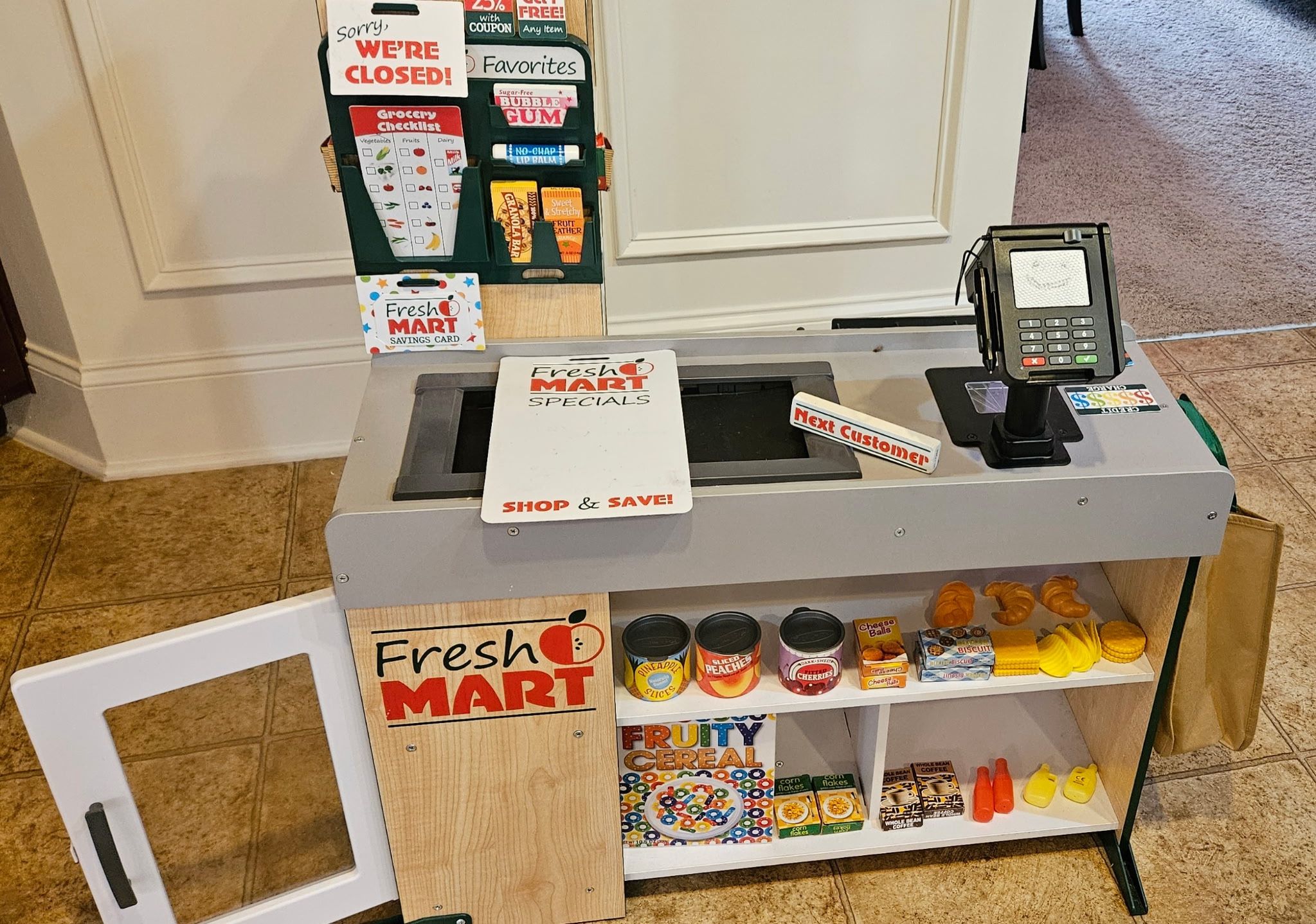 Kids Pretend Grocery Store Set