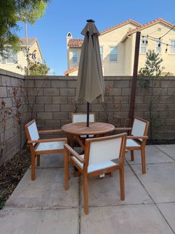 Outdoor table and chairs