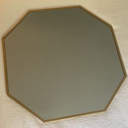 Decorative Gold Octagon Mirror