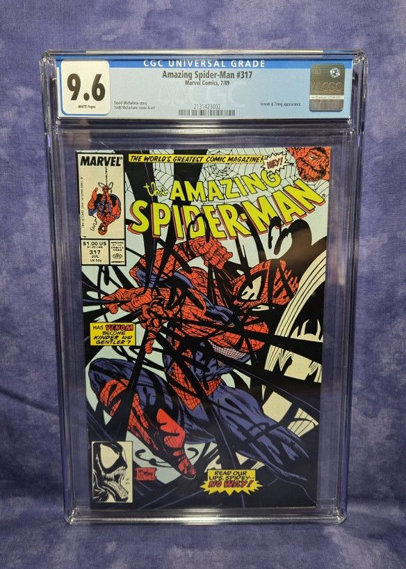 Amazing Spider-Man #317, 1989 • CGC 9.6 • 4th App Of Venom
