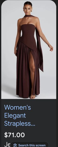 Elegant Dress Brown / Vestido Cafe