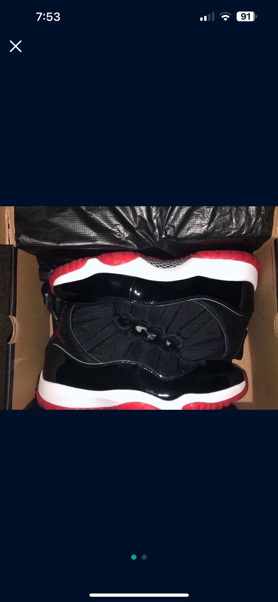 Jordan Bred 11’s, NO TRADES.