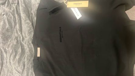 Black Essentials Tee Oversized XL