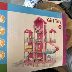 Pink Villa Playset for girls.