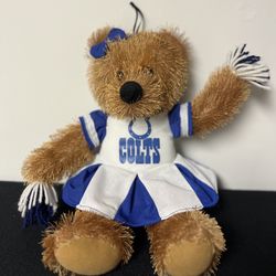 NFL Colts Cheerleader Teddy Bear