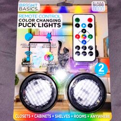 NEW remote control color changing puck lights