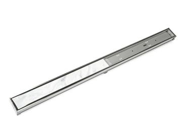 Infinity Drain
48" Site Sizable Stainless Steel Low Profile Linear Drain Kit with 2-1/2" Tile Insert Frame – Includes PVC Channel, Stop Ends, and Outl
