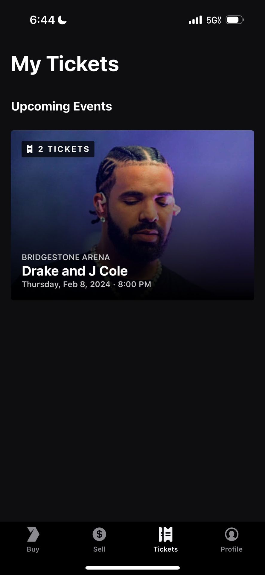2 Drake Pit Tickets 