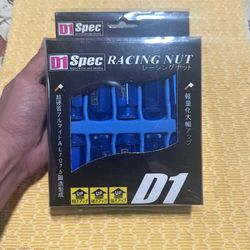 Open End Blue Racing Lug Nuts D1 Spec