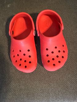 Red Crocs size 11C