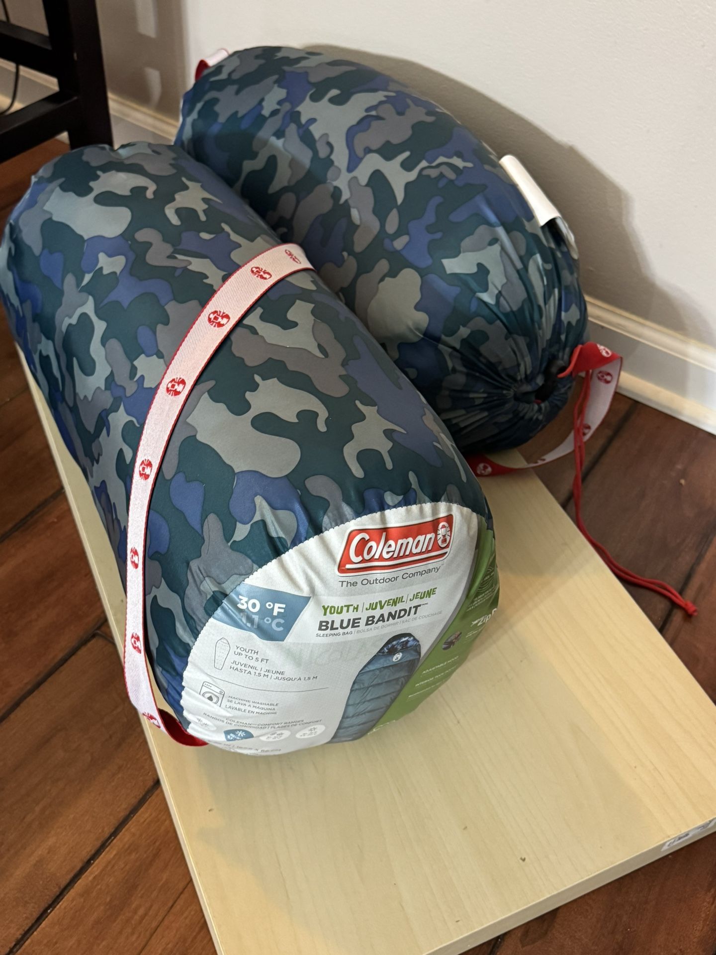 Set of Kids Coleman Sleeping Bags