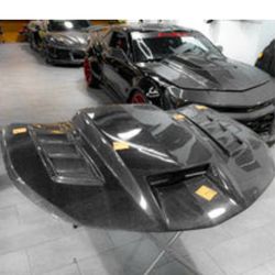 OPEN BOX 2016-2024 Chevy Camaro Terminator Full Carbon Fiber Hood