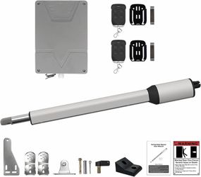 C05 Automatic Single Swing Gate Opener Kit 770 lb 16 ft w/ 2 Remotes